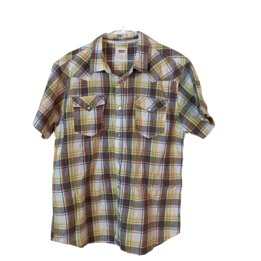 Men's Levi's short sleeve shirt, multi, size XL